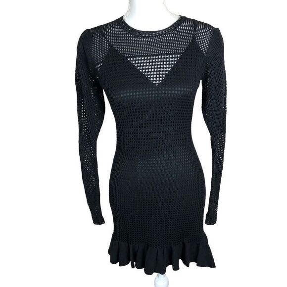 Atoir XS/2 A Star Is Born Dress Mesh Long Sleeve Mini Dress - Picture 2 of 8